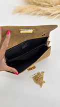 POCHETTE SCAMOSCIATA BAMBOO BEIGE