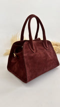 MINI BAULETTO SCAMOSCIATO BORDEAUX