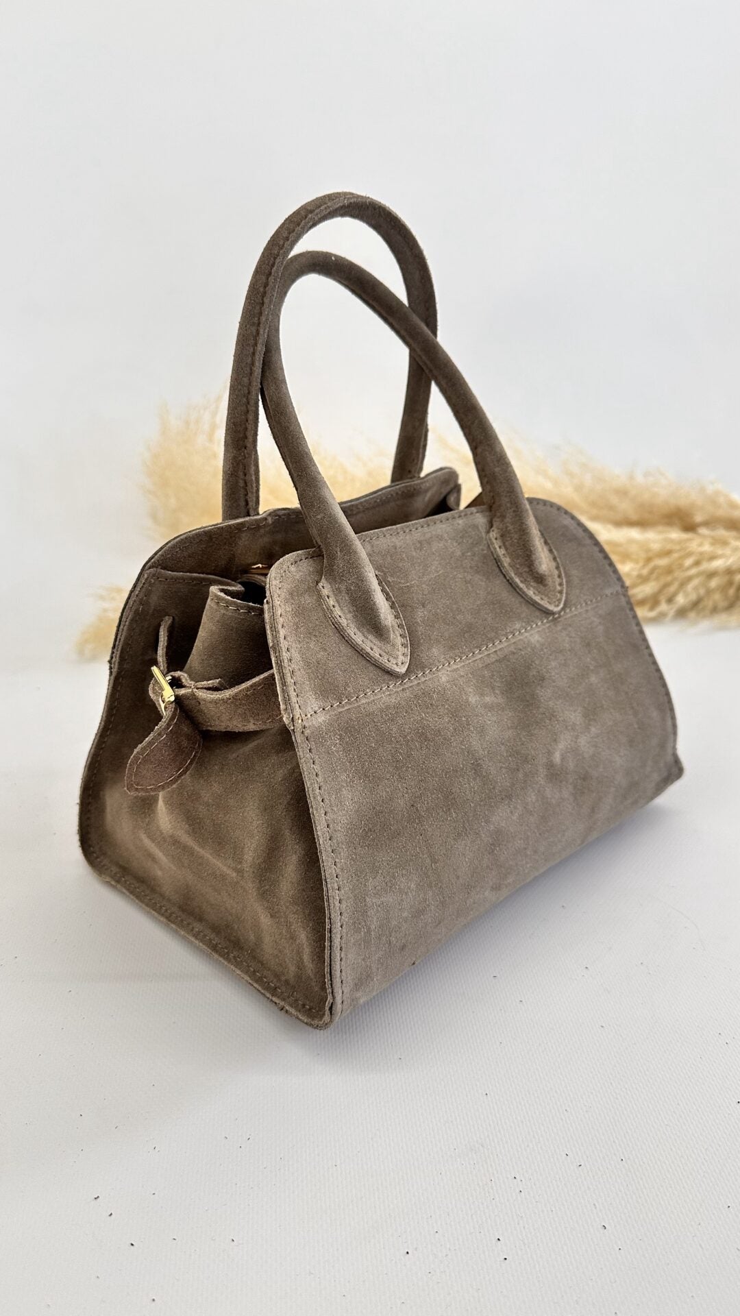 MINI BAULETTO SCAMOSCIATO BEIGE