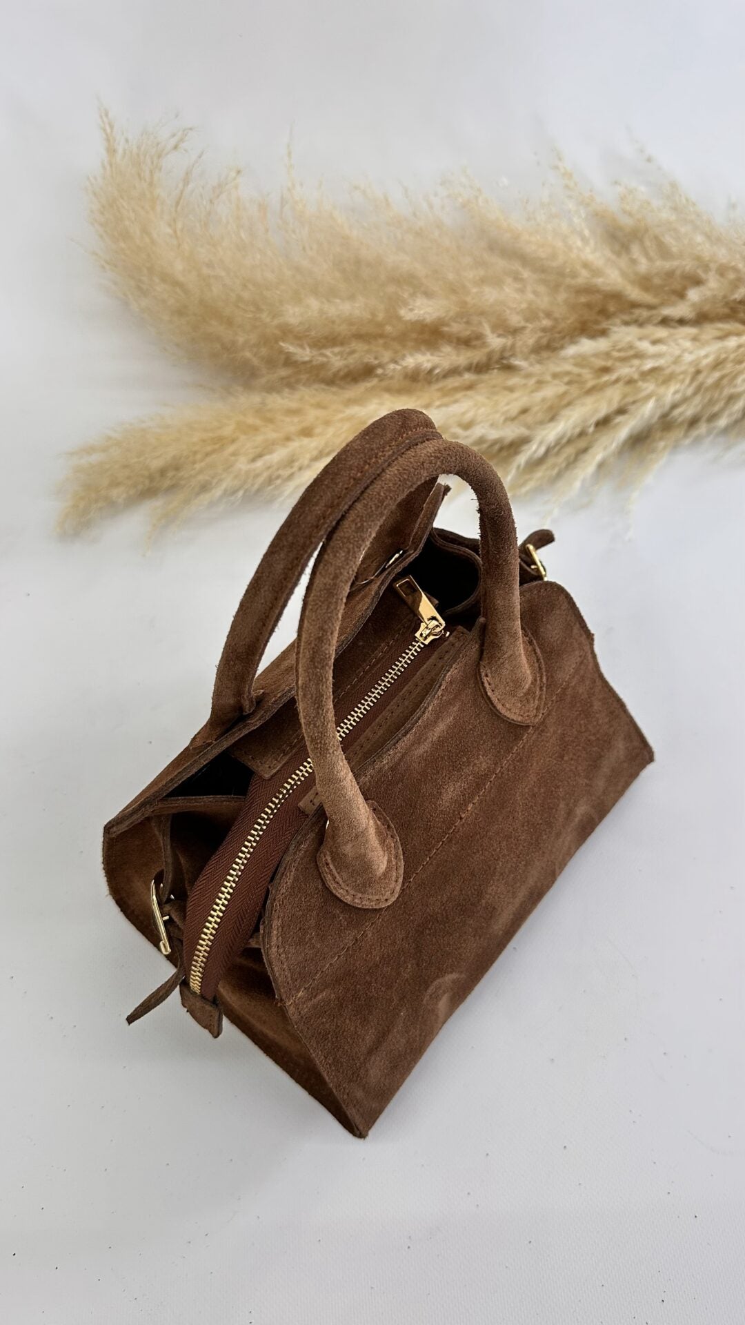 MINI BAULETTO SCAMOSCIATO CAMEL