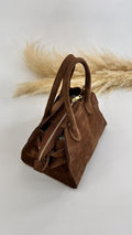 MINI BAULETTO SCAMOSCIATO CAMEL