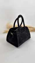 MINI BAULETTO SCAMOSCIATO NERO