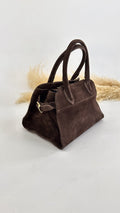 MINI BAULETTO SCAMOSCIATO MARRONE