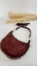 BORSA MOON CON BORCHIE BORDEAUX