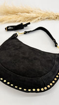 BORSA MOON CON BORCHIE NERA