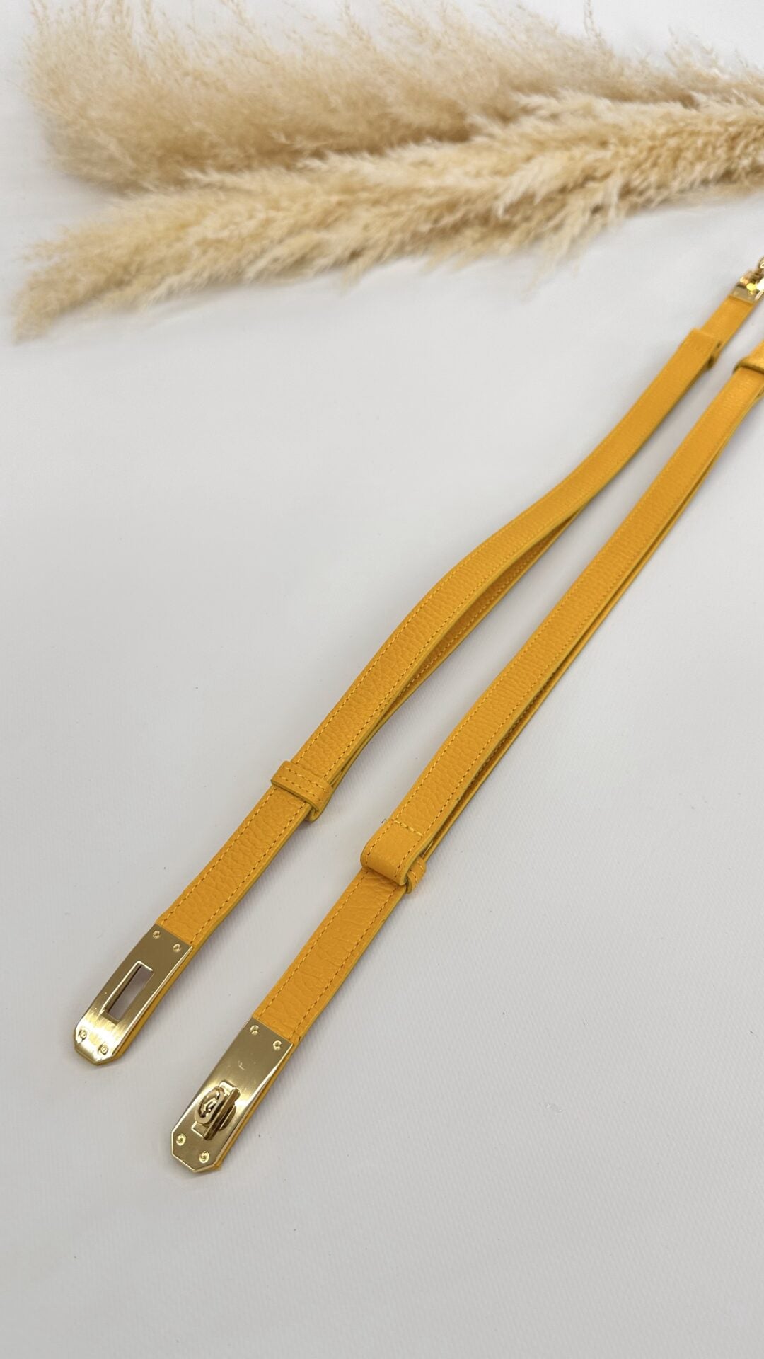 CINTURA BIRKI SLIM GIALLA