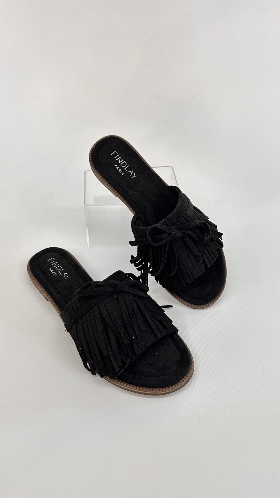 CIABATTINA CON FRANGE NERA