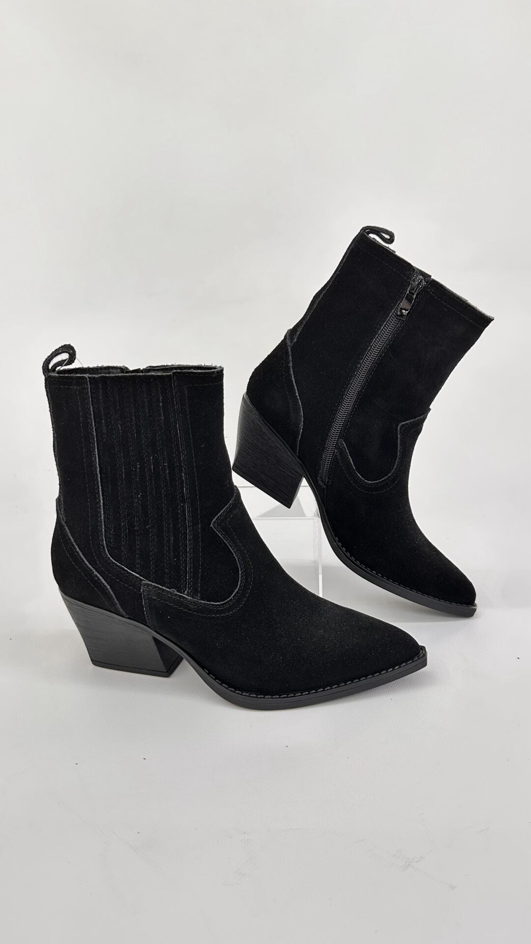 TEXANO BASSO SCAMOSCIATO NERO