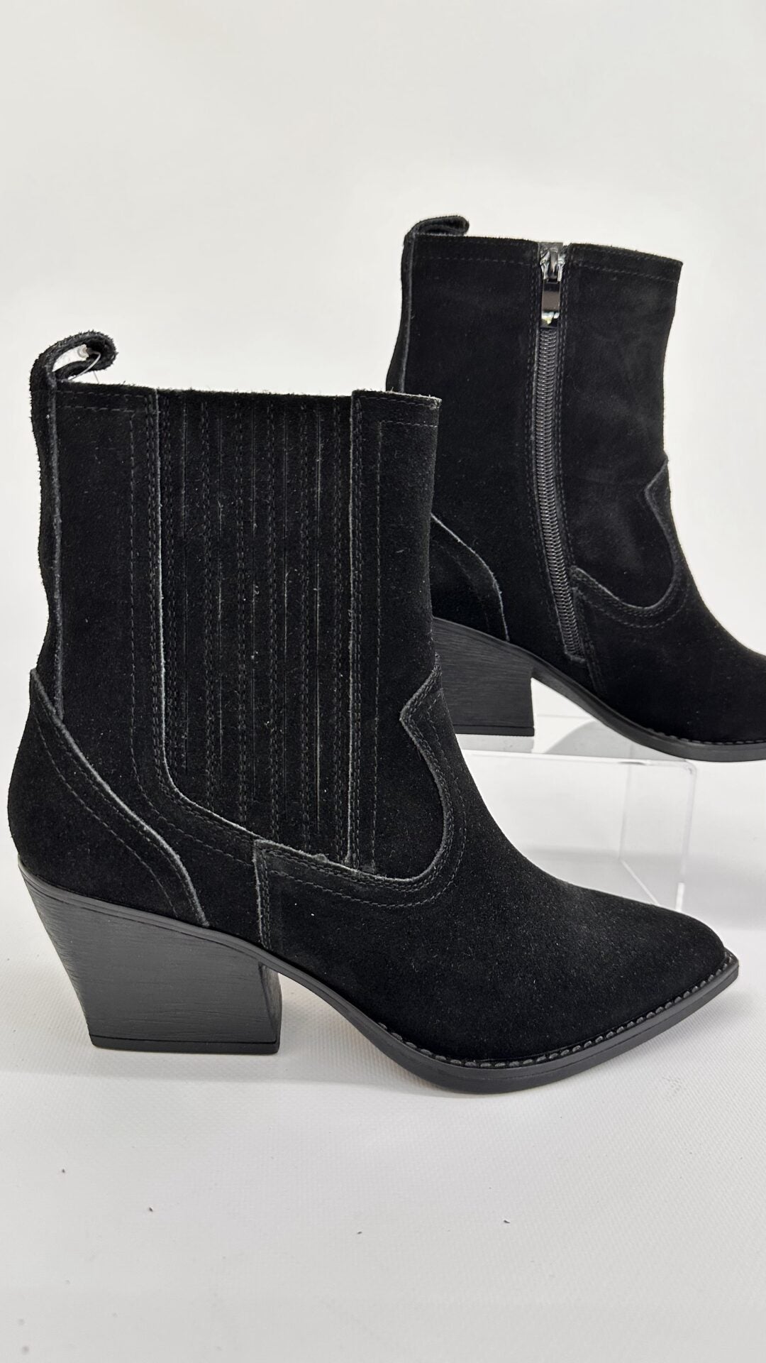 TEXANO BASSO SCAMOSCIATO NERO