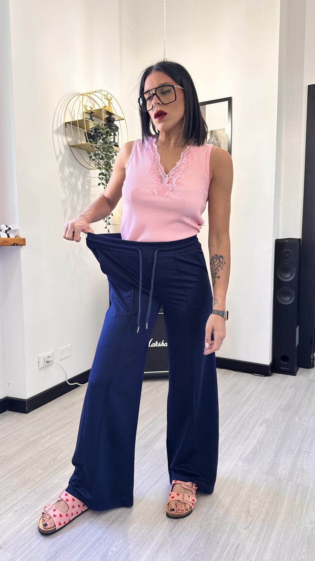 PANTALONE TUTA PALAZZO BLU