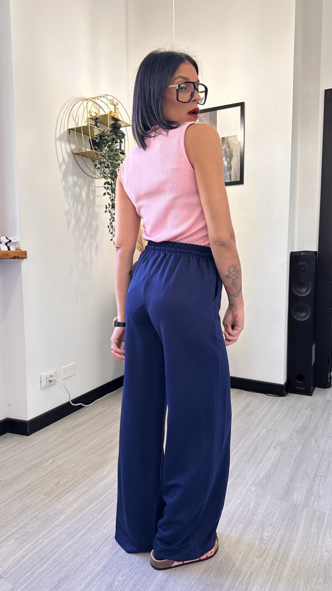 PANTALONE TUTA PALAZZO BLU