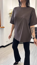 T-SHIRT MARRONE OVERSIZE