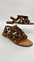 SANDALO CON FRANGE LEOPARDATO