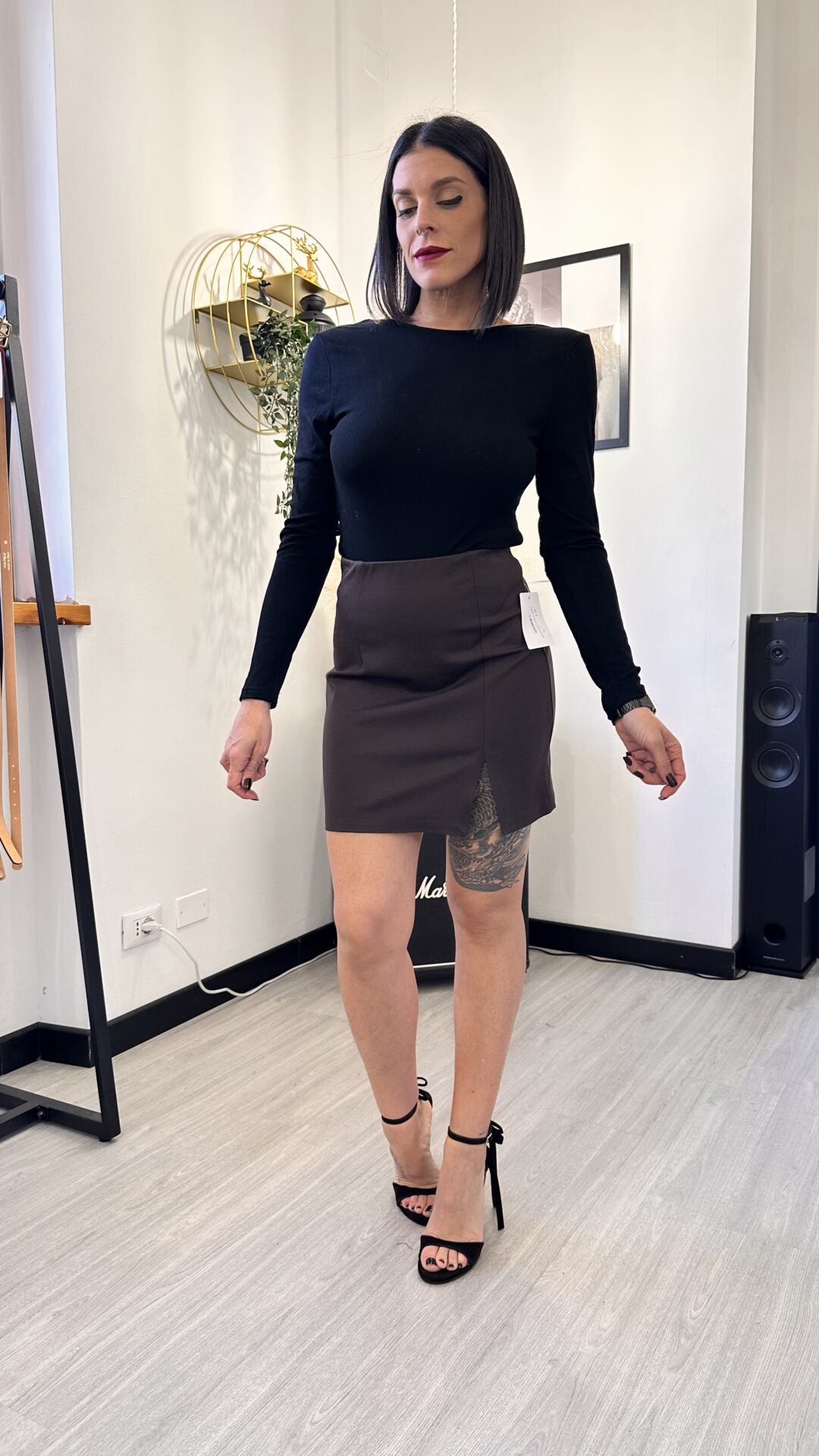 MINIGONNA CLASSICA BROWN (M)