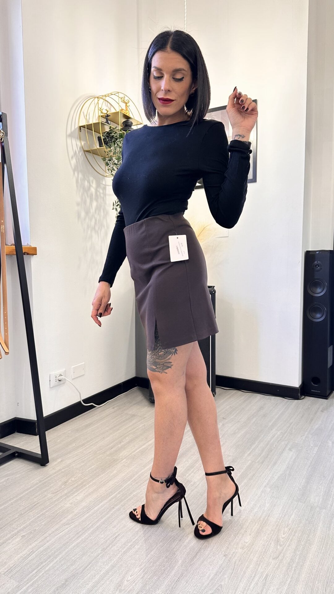 MINIGONNA CLASSICA BROWN (M)