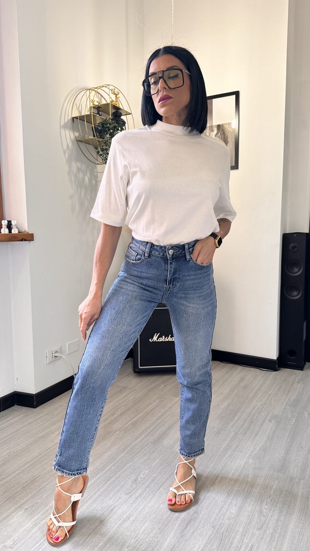 0952 JEANS SIGARETTA SCURI