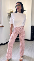 JEANS LEOPARDATO ROSA (XS/L)