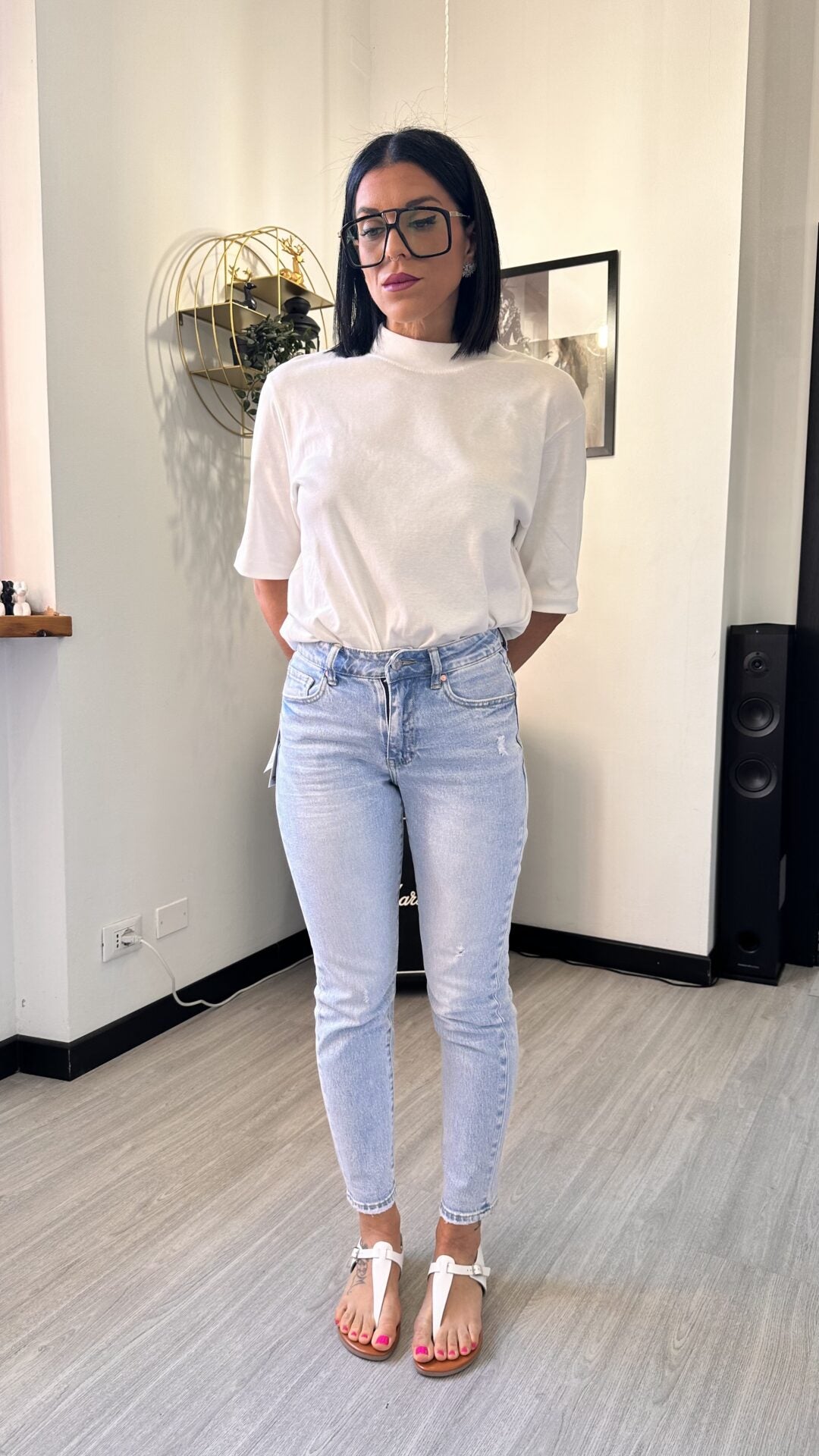 0018 JEANS SKINNY CHIARO