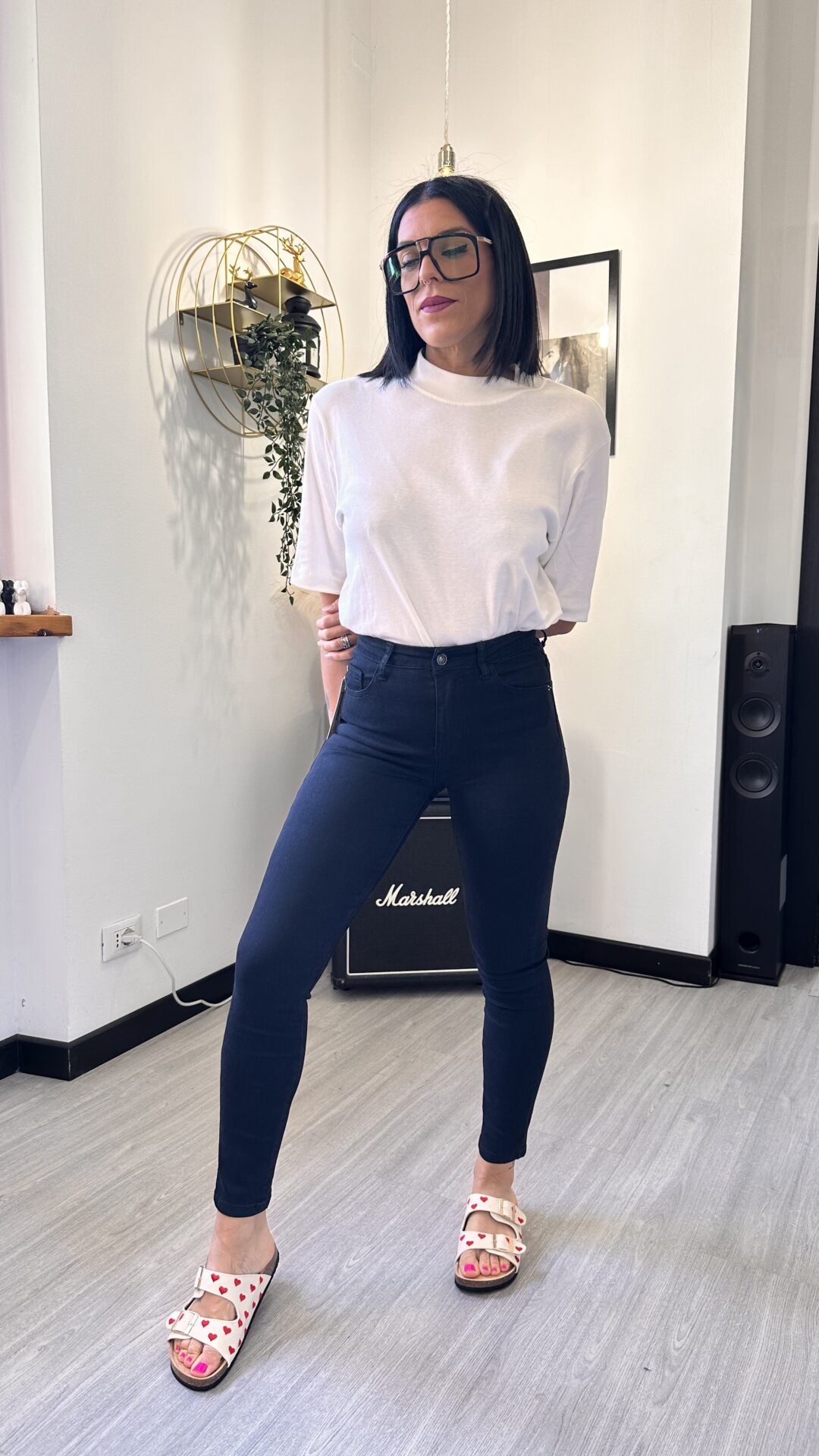 897 JEANS SKINNY NERO