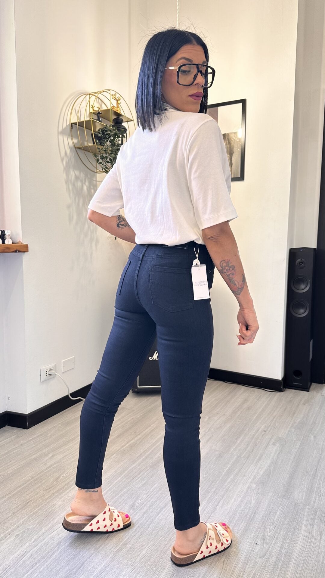 897 JEANS SKINNY NERO