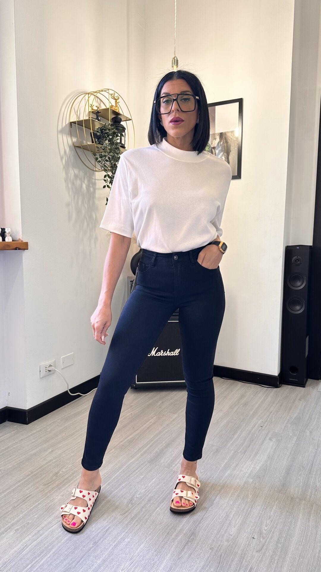 897 JEANS SKINNY NERO