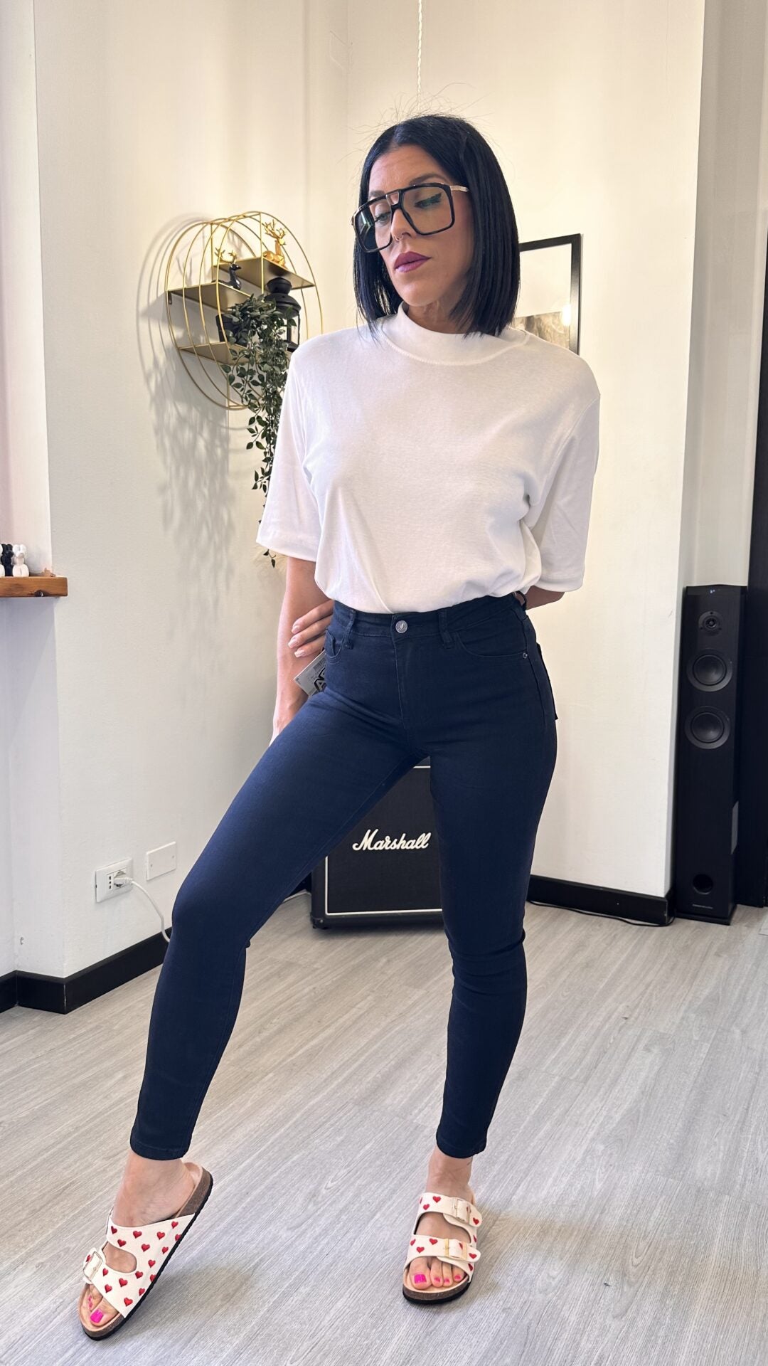897 JEANS SKINNY NERO