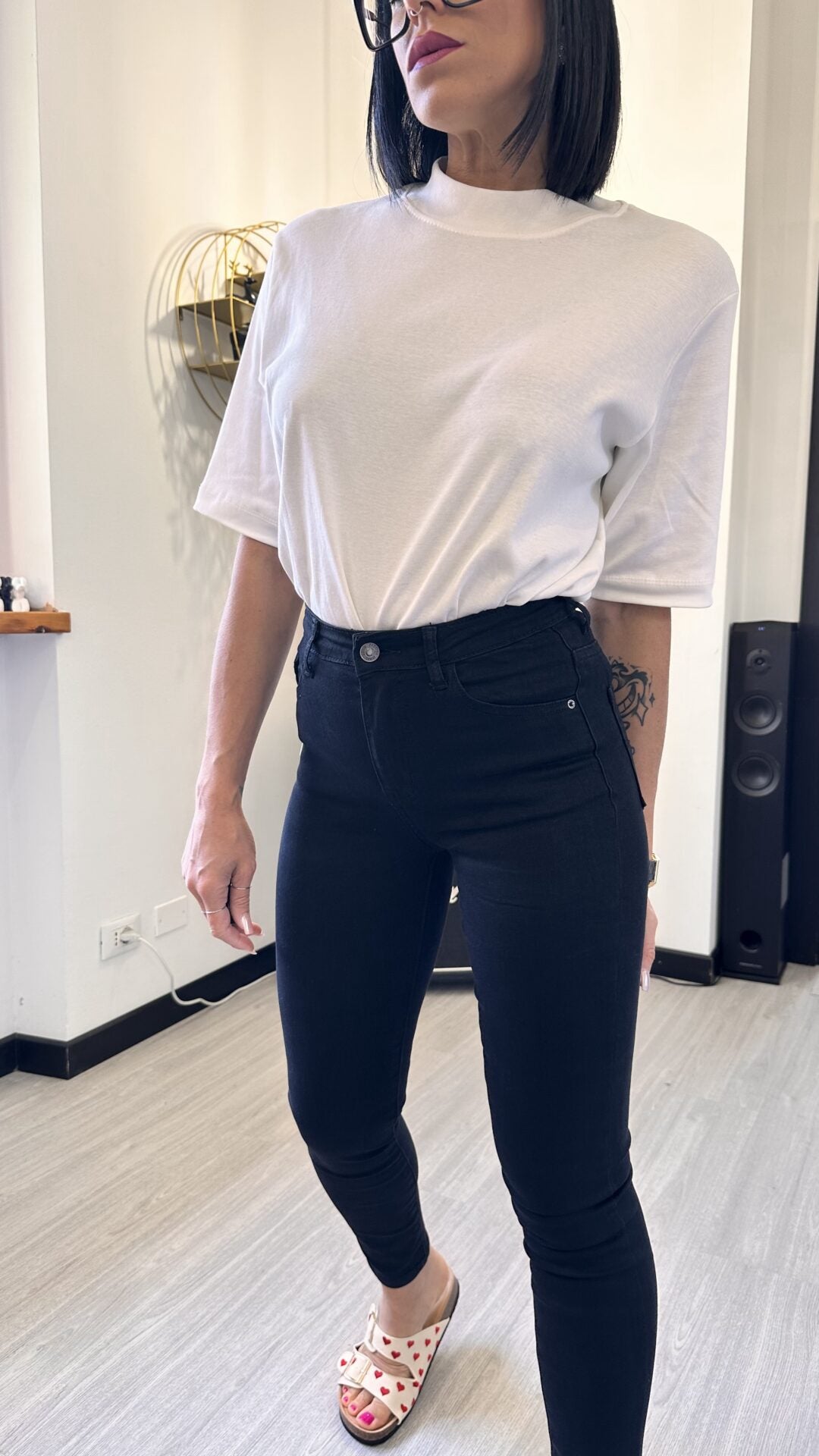 897 JEANS SKINNY NERO