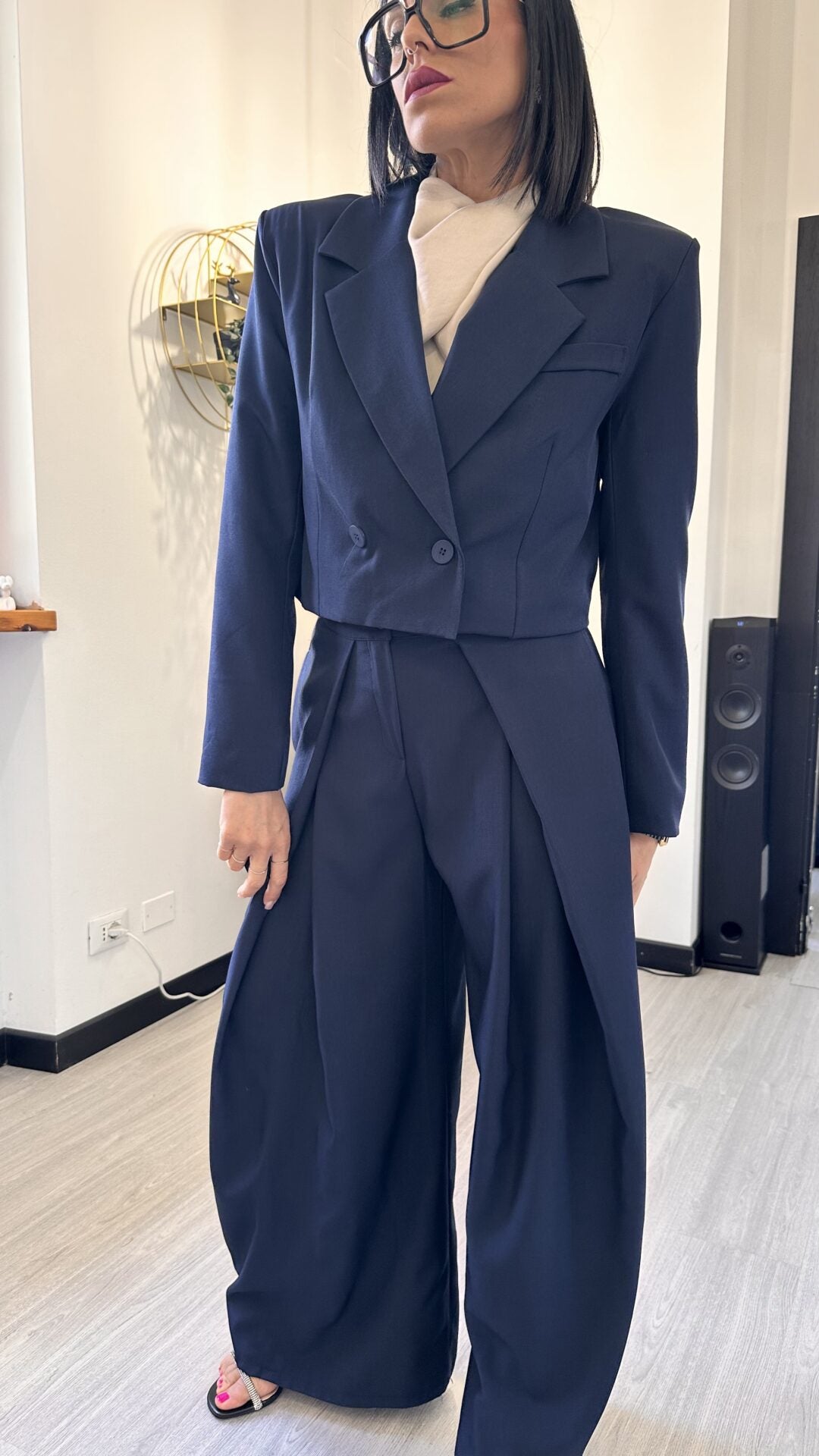 COORDINATO BLU GIACCA PANTALONE