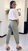 JEANS CON CINTURA MILITARE