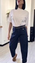 JEANS CON CINTURA BLU