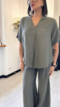 COORDINATO CON CAMICIONA MILITARE