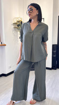 COORDINATO CON CAMICIONA MILITARE