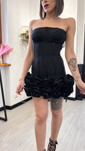 ABITO NERO BANDAGE LACE UP