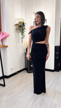 ABITO LUNGO BLACK STARDUST