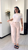PANTALONE ELASTICIZZATO BAGGY BEIGE