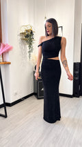 ABITO LUNGO BLACK STARDUST