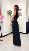 ABITO LUNGO BLACK STARDUST