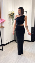 ABITO LUNGO BLACK STARDUST