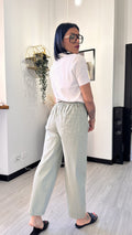 PANTALONE ELASTICIZZATO BAGGY SALVIA