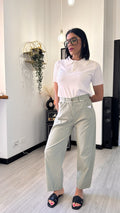 PANTALONE ELASTICIZZATO BAGGY SALVIA
