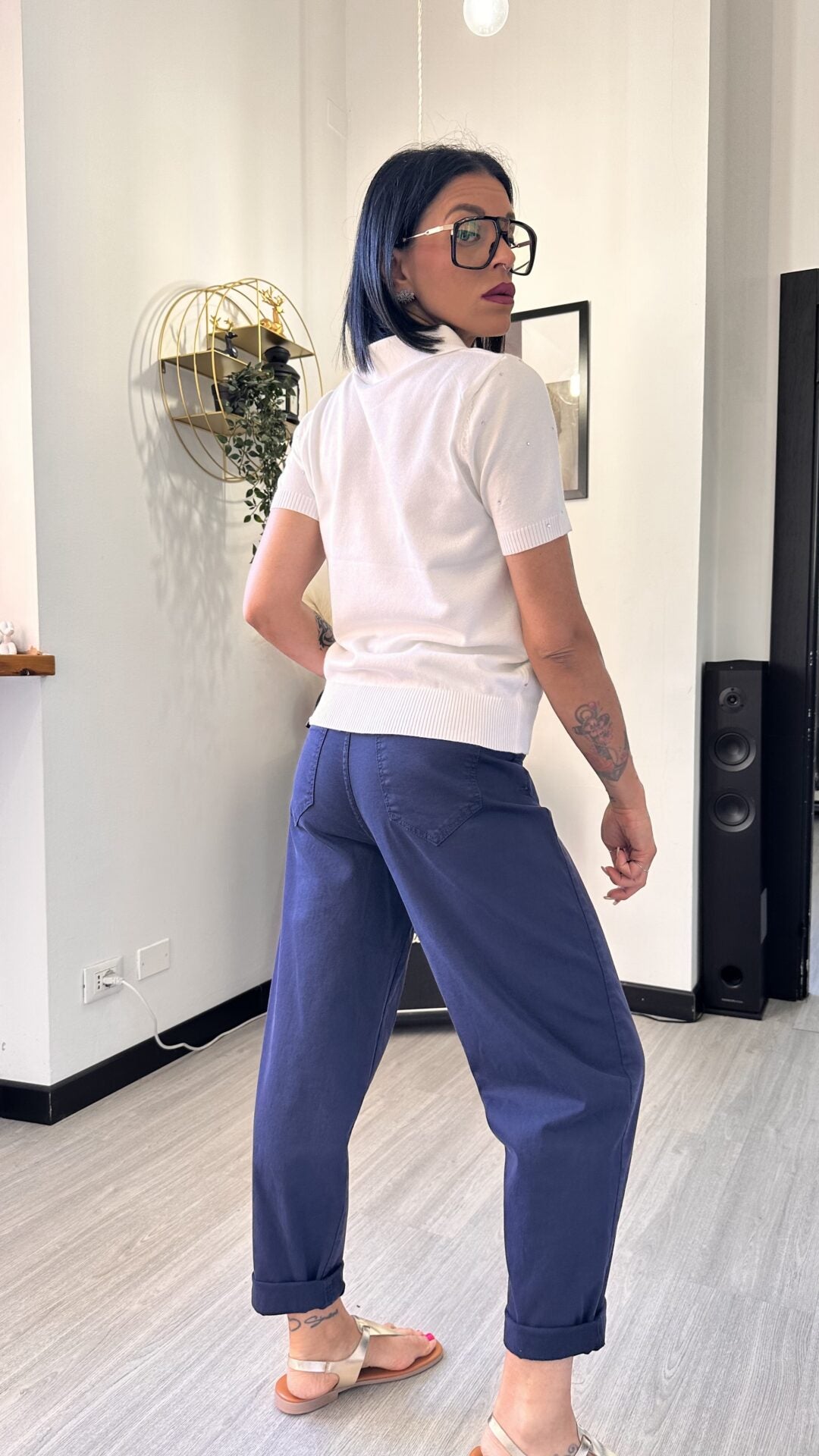 POLO IN MAGLINA SHINE PANNA