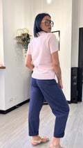 POLO IN MAGLINA SHINE ROSA