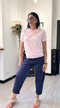 POLO IN MAGLINA SHINE ROSA
