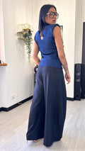 CANOTTA LUNGA SIMIL RASO BLU