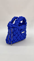 BORSA INTRECCIO ICON BLU ELETTRICO