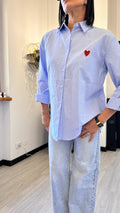 CAMICIA CUORICINO AZZURRA