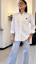 CAMICIA CUORICINO BIANCA