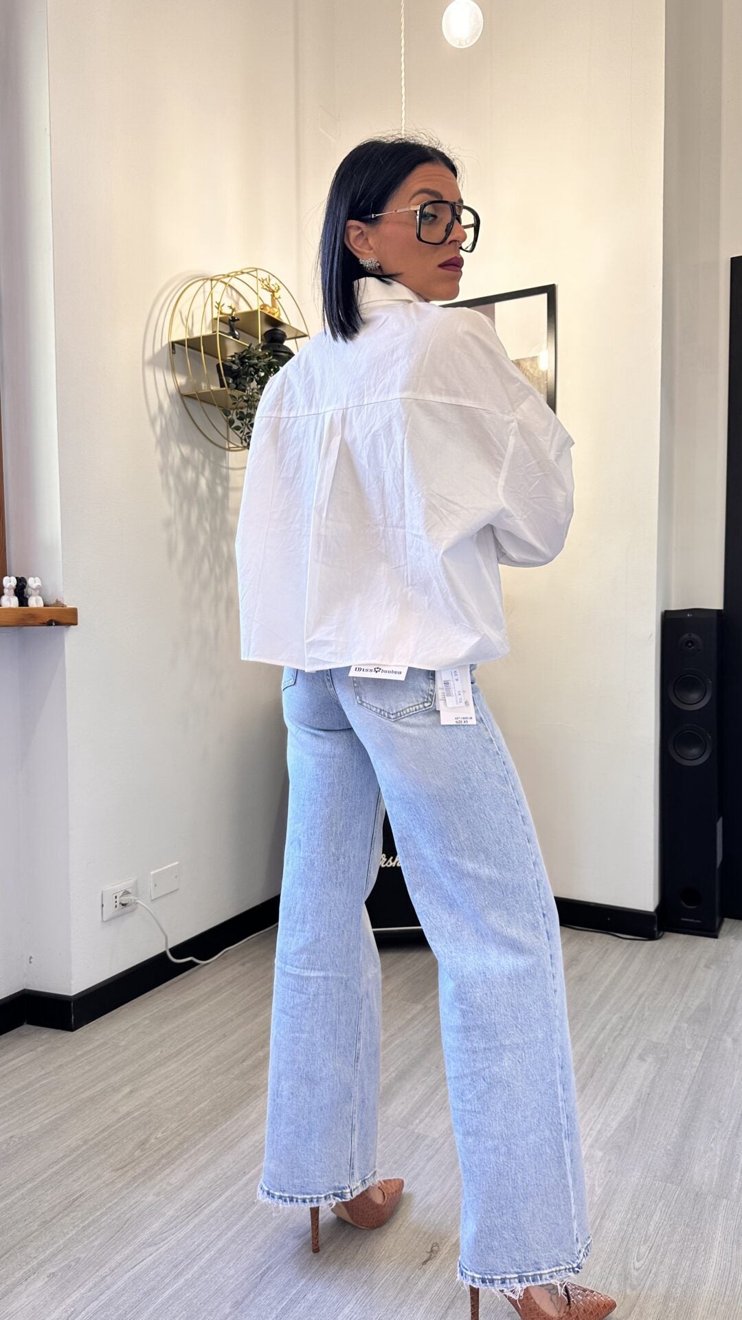 CAMICIA PALMA BIANCA