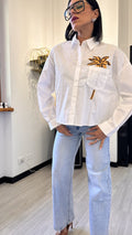 CAMICIA PALMA BIANCA