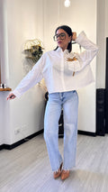 CAMICIA PALMA BIANCA